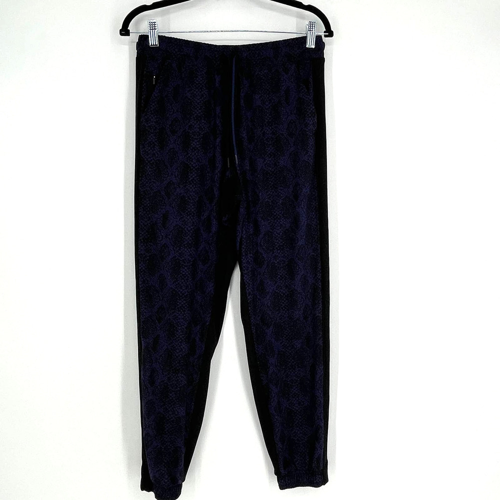 Athleta Blue Python Printed Brooklyn Jogger Size 6 - image 3